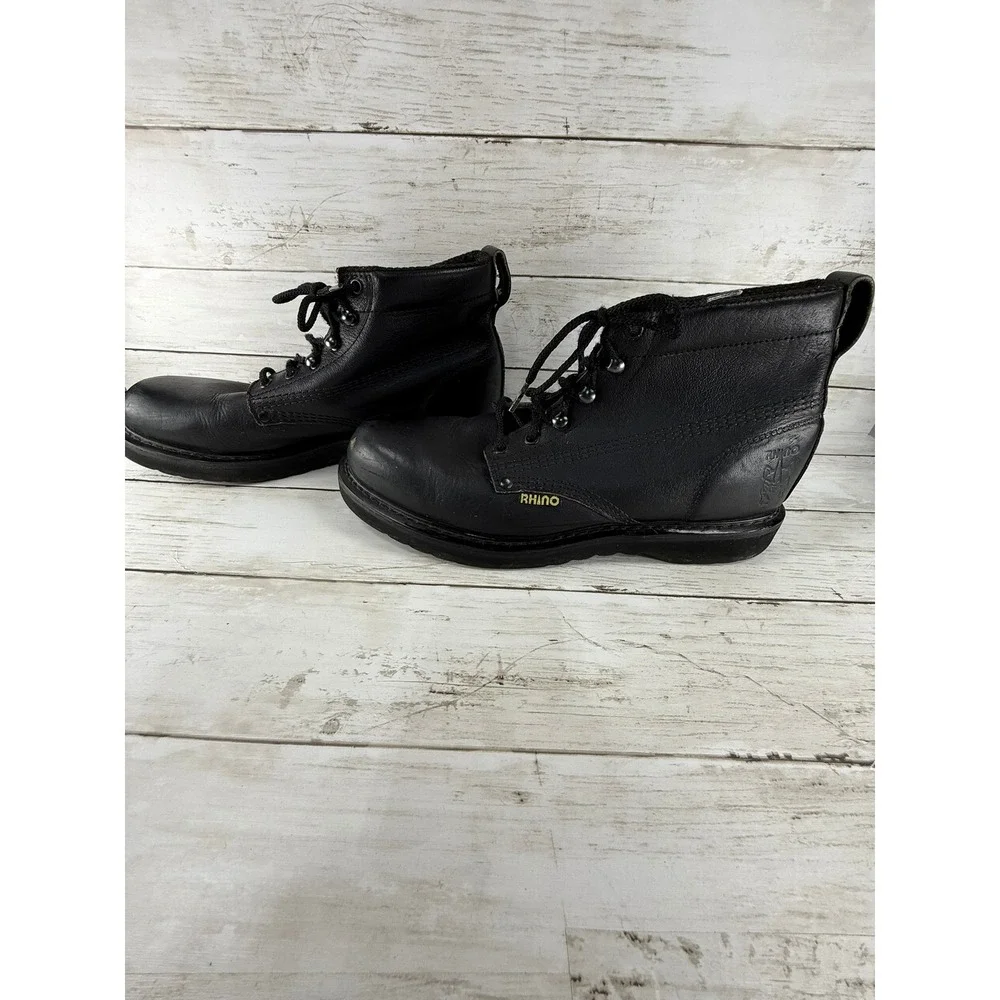 Rhino black leather